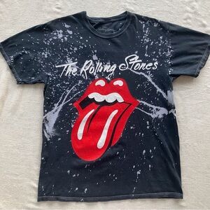 The Rolling Stones Black and Red Short Sleeve Tee